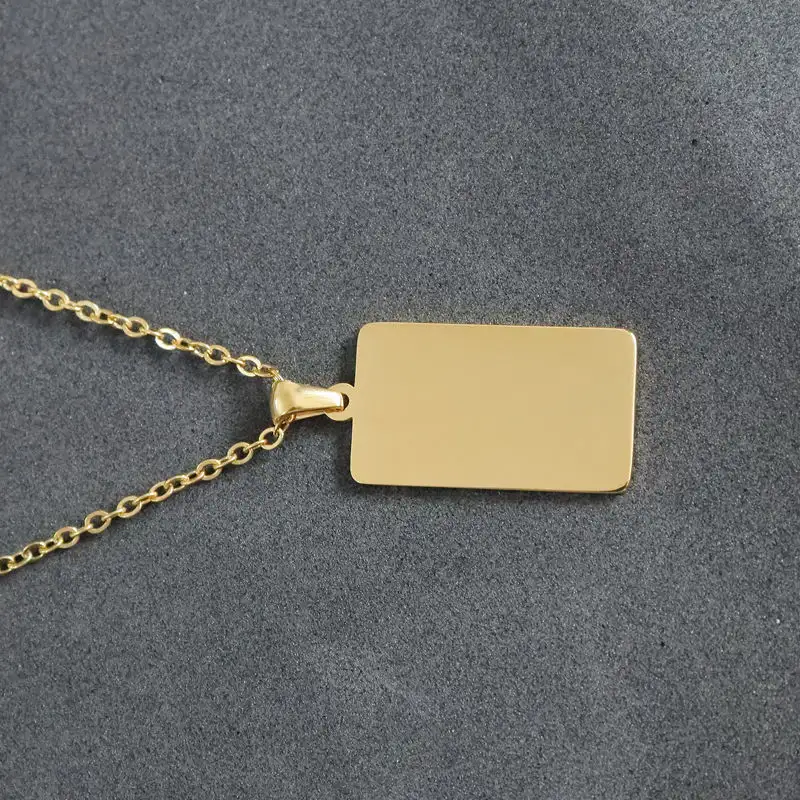 30pcs 16.5x28mm Mirror Polished Stainless Steel Necklace Blank Bar Tag Charm Stamping Pendant Necklace for Jewelry Gift Necklace - Image 6