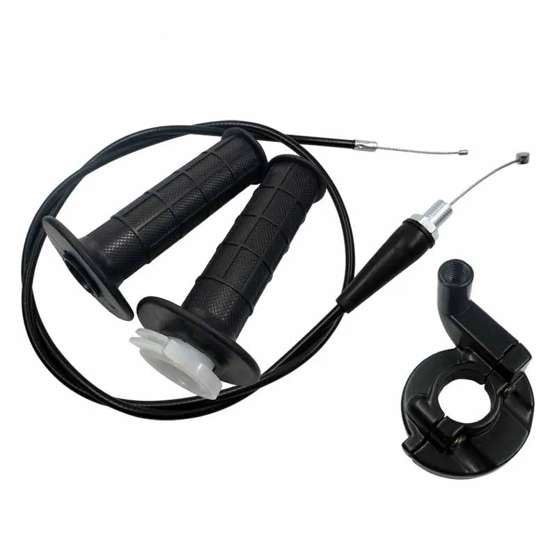 

Motorcycle Handlebar Cover with Throttle Cable and Handlebar Base Kit Dirt Bike Universal Conversion Parts