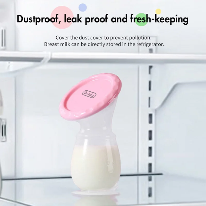 Manual Breast Pump Baby Feeding Manual Breast Pump Breast Collector Automatic Correction Breast Milk Silicone Pumps BPA Free 4