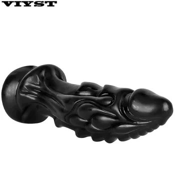 33.5cm*9.5cm Super Large Dragon Scales Dildos Suction Cup Monster Anal Plug Sexy Toys Gay Full Men Sexy Dildo Prostate Massage 6