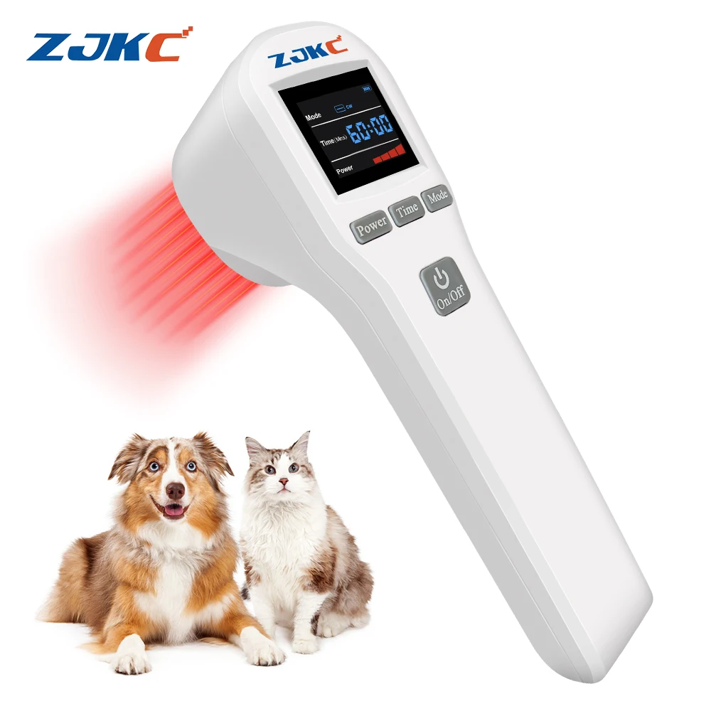 

ZJKC 650nm×16 808nm×4 Cold Laser Therapy Device LLLT Physiotherapy Equipment for Muscle Joint Pain Relief for Dogs Cats Horses