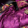 Luxury 800TC Brocade Jacquard  Black Purple Patchwork Embroidery Bedding Set Quilt Cover Bed Sheet Or Bedspread Pillow Shams 5