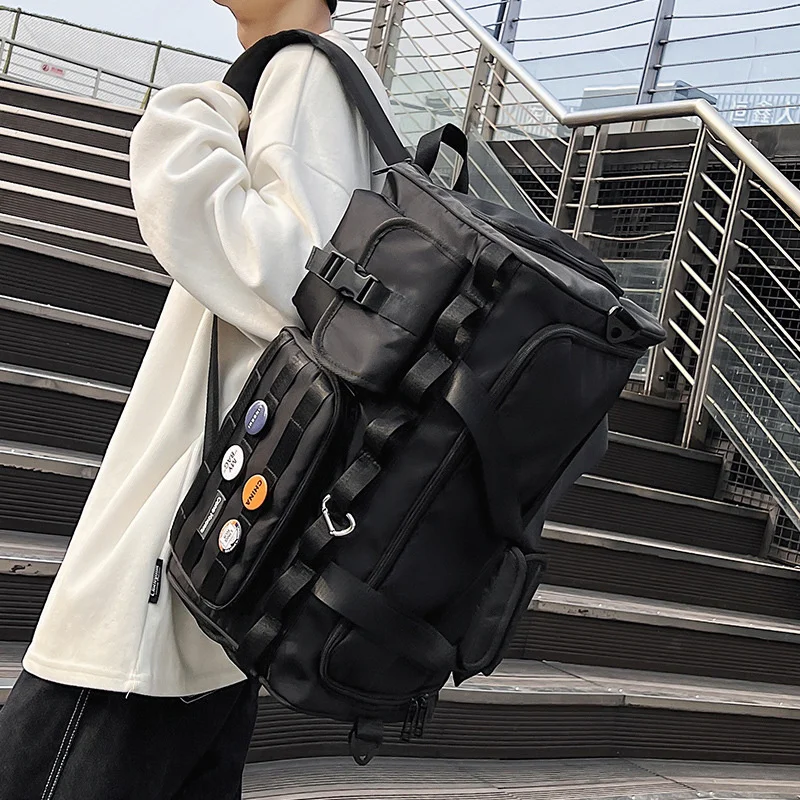 

Sports Backpack Shoulder Bag Handbag Leisure Outdoor Men's Portable Large Capacity Travel Bag Double Shoulder Fashion Duffel Bag