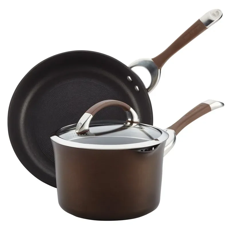 Circulon Symmetry 11-Piece Cookware Set, Chocolate