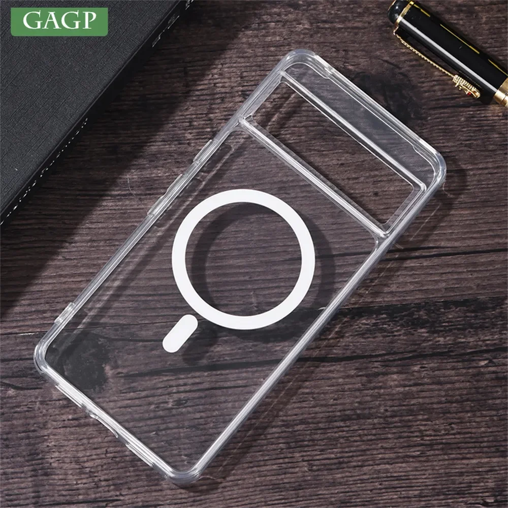 Custodia Magnetica Trasparente Magsafe Originale Per Google Pixel 7 8 7A Custodia Morbida Antiurto Con Ricarica Wireless Per Pixel 8 Pro