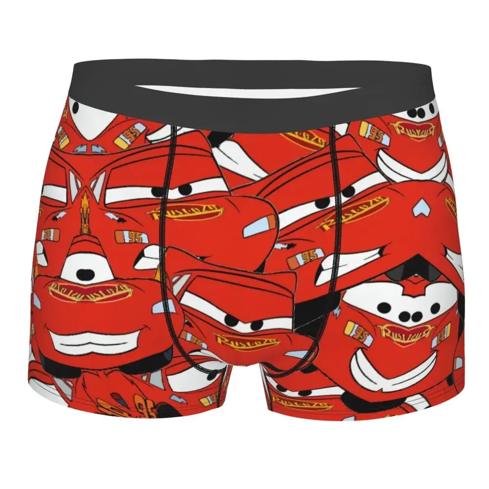 Custom Lightning McQueen Car Collage Boxers Shorts Men's Briefs Underwear Cool Underpants