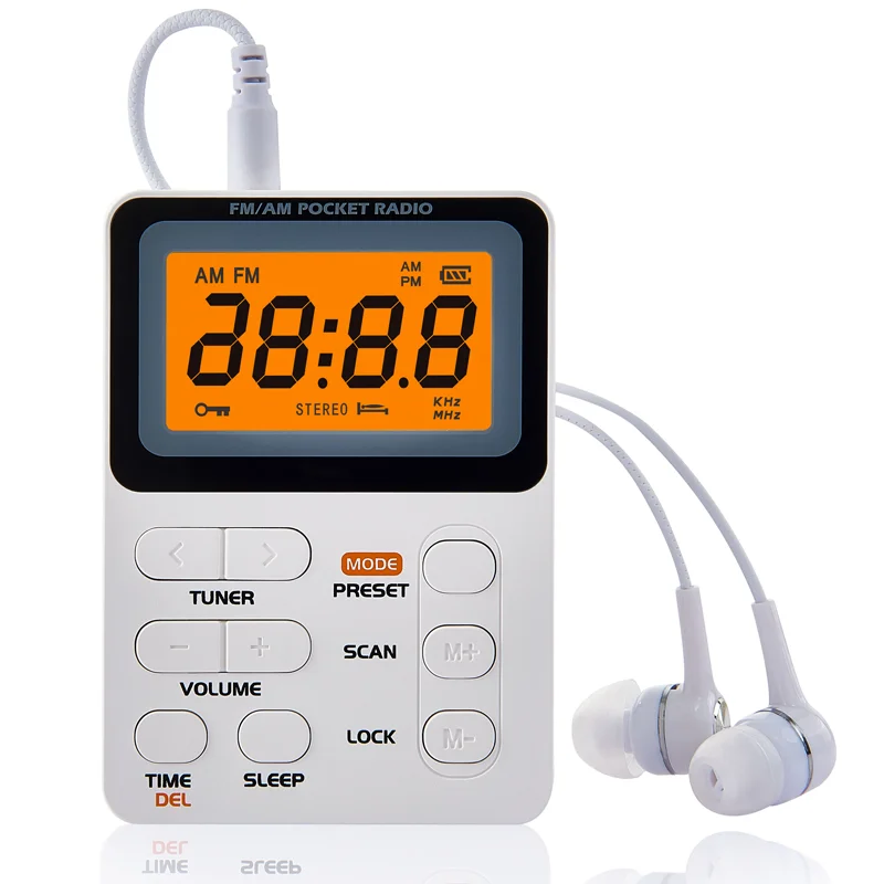 Компактне міні-радіо зі слотом для карти пам’яті, функцією ввімкнення/вимкнення живлення одним дотиком і РК-дисплеєм – ідеальний компаньйон для роботи