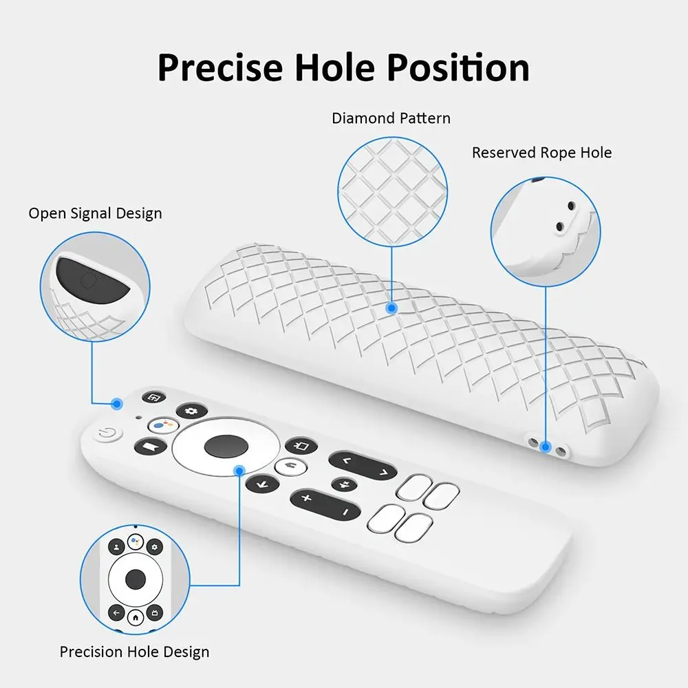 Silicone Plain Color TV Stick Remote Control Shockproof Case