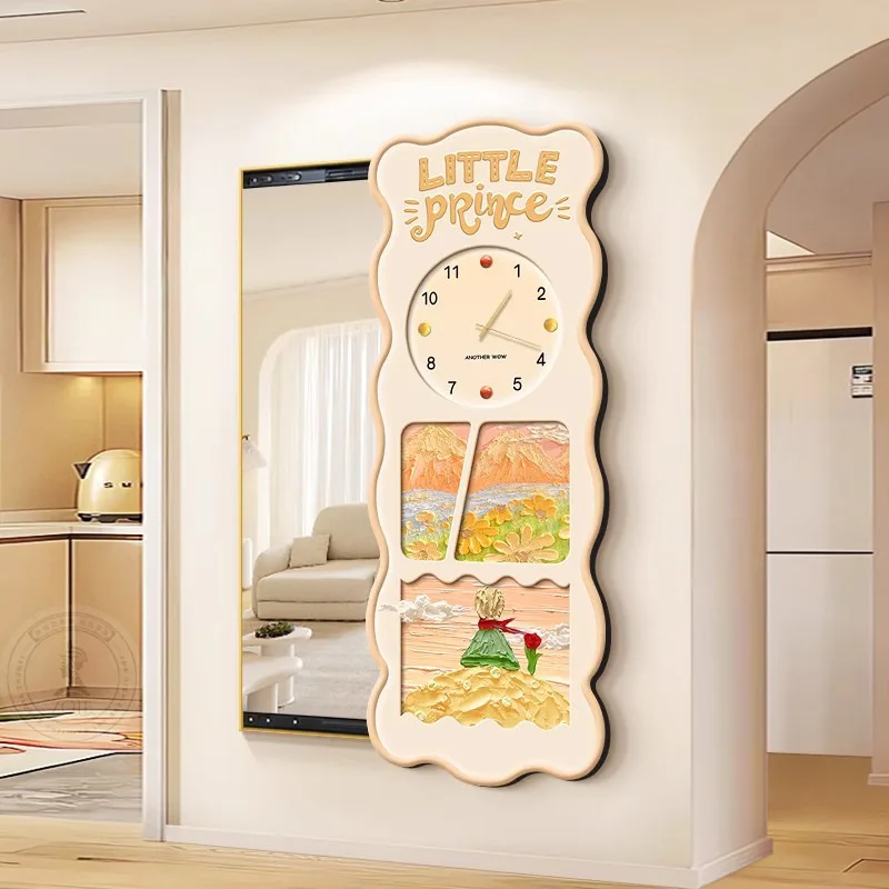 어린 왕자 걸이식 그림 거울, 밀고 당기는 전신 거울, 보이지 않는 드레싱 거울, 숨겨진 벽 그림