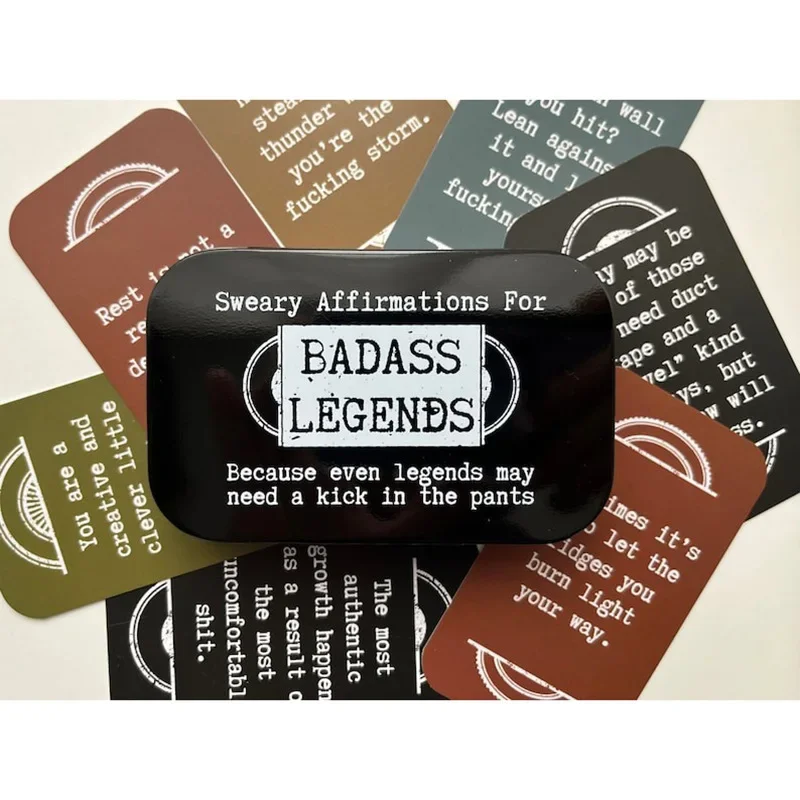 Mini Sweary Affirmation Cards for Badass