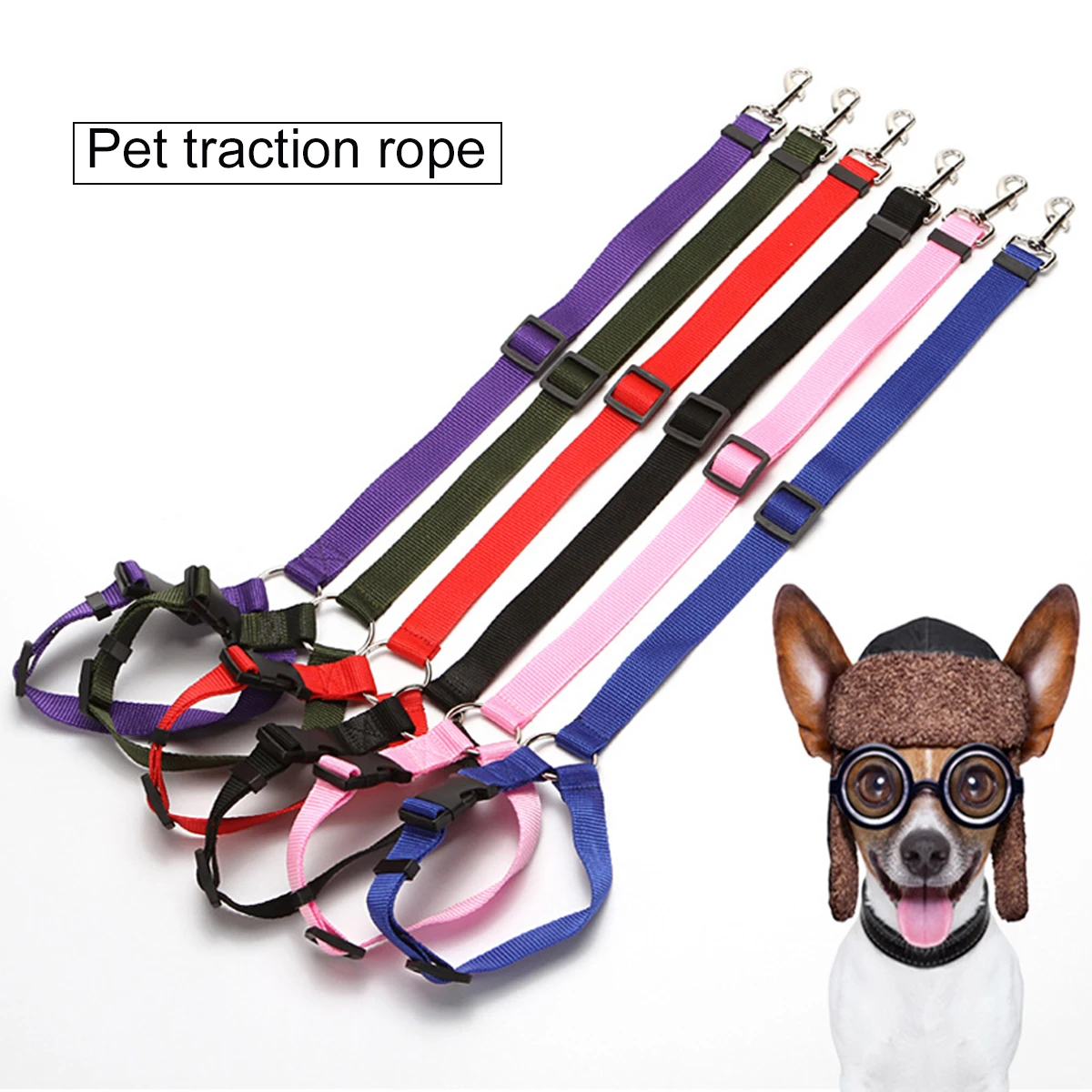 

Dog Car Seat Belt Pet Car Seat Belt Pet Leash Small and Medium Dog Dog Explosion Punch Tow Leash Pet Chest and Back