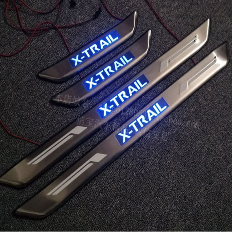 

High-quality Stainless Steel Led Plate Door Sill Welcome Pedal Car Styling Accessories For Nissan X-trail X 2007-2013 J