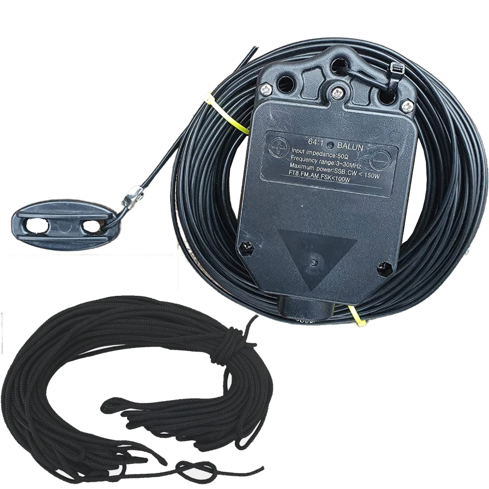 Jyr4010-150W Antenna A Mezza Onda Alimentata Con Estremità Multibanda 4 Bande 7-28 Mhz 64:1 Balun Nessuna Sintonizzazione Richiesta Amatoriale Efhw401