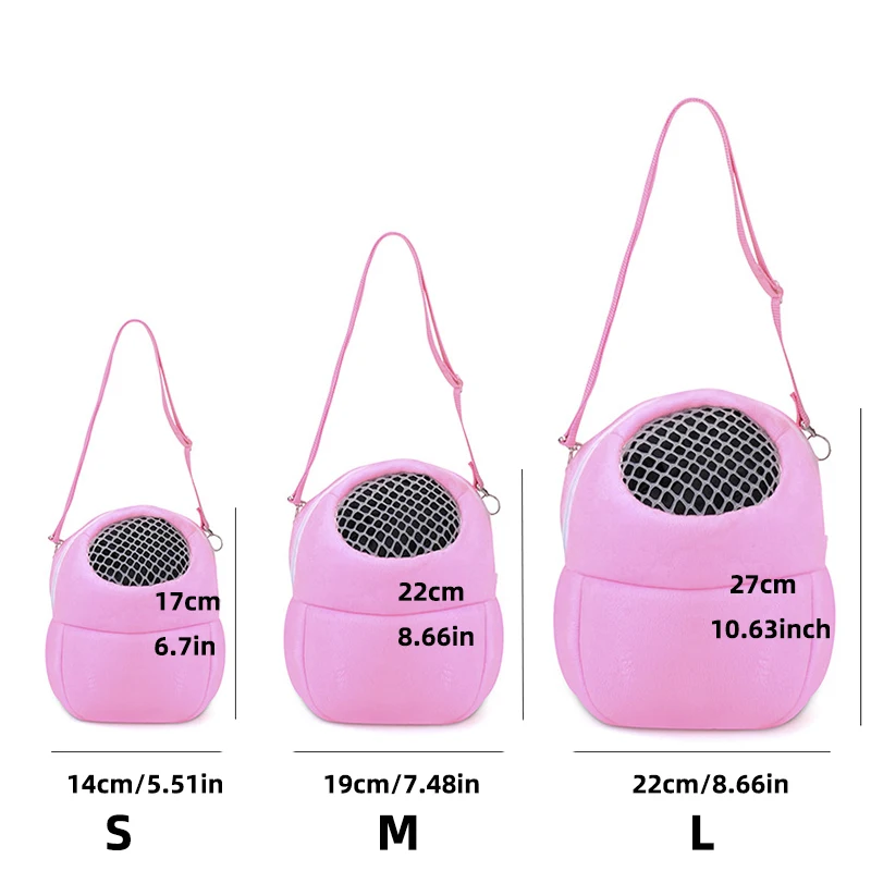Small Pet Backpack Outing Portable Squirrel Chinchilla Dutch Pig Cotton Nest Mesh Breathable Hamster Shoulder Bag Cat Carrier