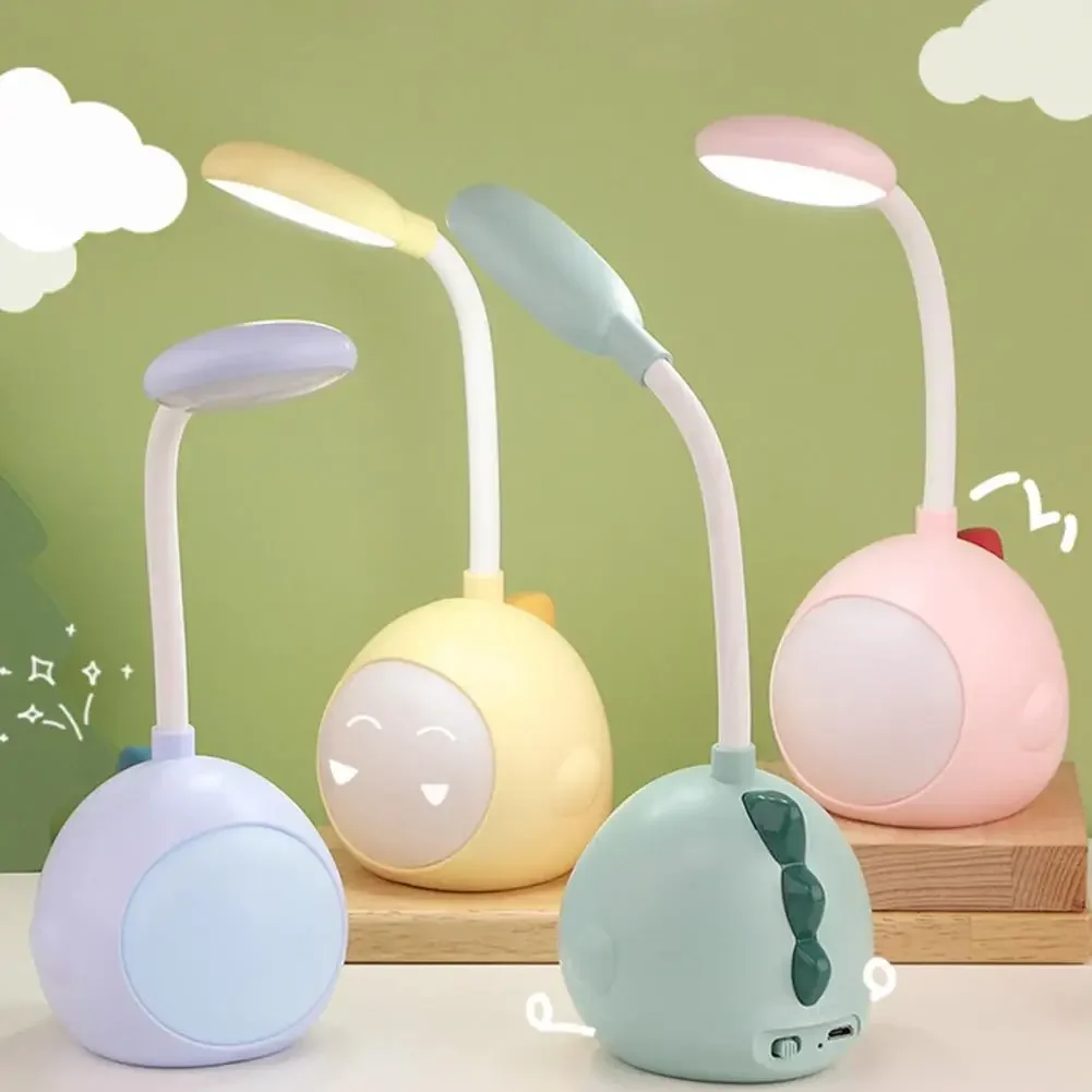 

Dinosaur Desk Lamp Animal USB Led Night Light Bendable Light Tube Student Reading Table Lamp Children Bedroom Decor Mood Lights