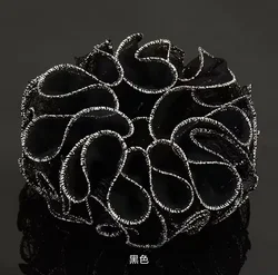 Elegant Lace and Elastic Hair Bands (A black)