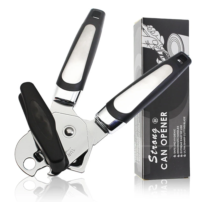 Stainless Steel Cans Openers Professional Kitchen Tool Safety Hand
