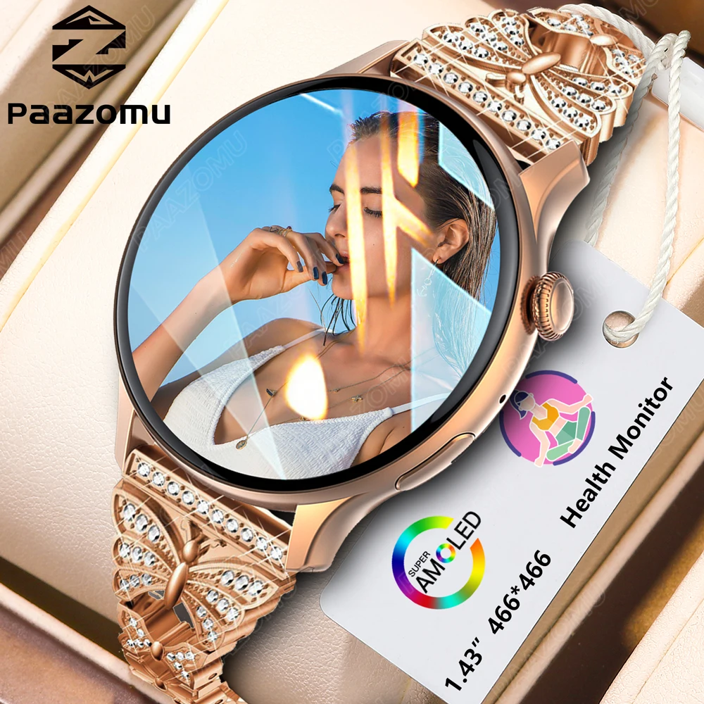 Montre Connectée NDavid AMOLED 42mm – Appel Bluetooth, Gris, 2024, Neuve