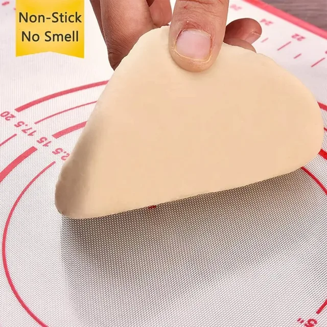UNTIOR 1PCS Silicone Baking Mat Kneading Pad Dough Mat Pizza Cake Dough Maker Kitchen Cooking Grill Non-Stick Gadgets Bakeware 3