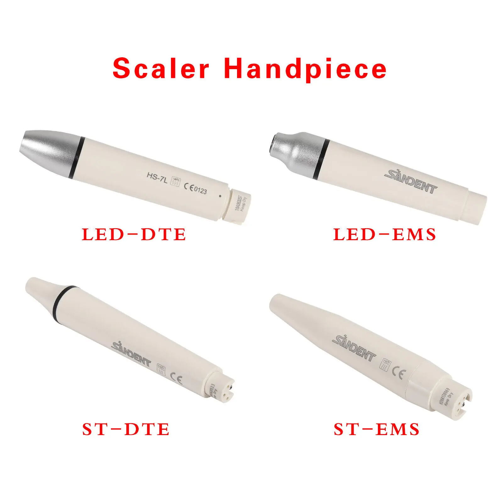 

Ultrasonic Piezo Dental Scaler Handpiece Fiber OpticLED/NO-LED Fit Cavitron EMS /DTE SATELEC