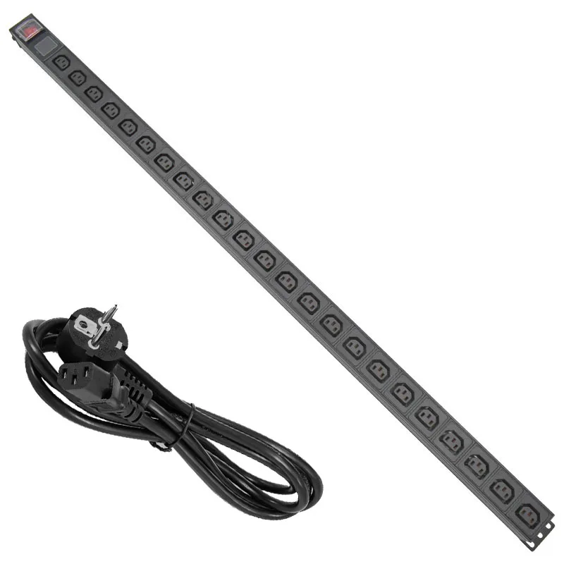 

Aluminium alloy PDU power strip Power Link Output Box 23 AC C13 powercon inlet and outlet SOCKET C14 port AU US UK C14 PLUG