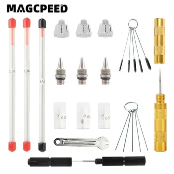 0.2mm 0.3mm 0.5mm Airbrush Nozzle Needle Replacement for Airbrushes Spray Gun Model Spraying Paint Maintenance Tool Accessories