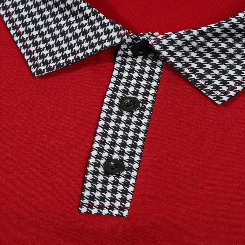 Spring and Autumn Men's Long Sleeve Polo Shirt Classic Business Office T-shirt Male Street Casual Fashion Solid Color Top