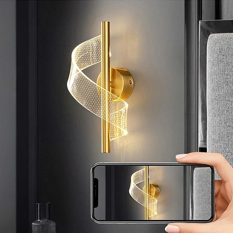 Modern LED Wall Lamp Indoor Lighting for Bedroom Bedside Parlor Background Wall Light Modern Indoor Decoration Sconces wall sconces light led wall lamp wall lamp