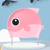 Kid's Swim Cap 3D Cartoon Design Swimming Hat Flexible Silicone Waterproof 5
