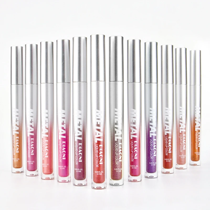 Liquid Lipstick Diamond Metallic Shine Pearlescent Glitter Gloss_voghion.com