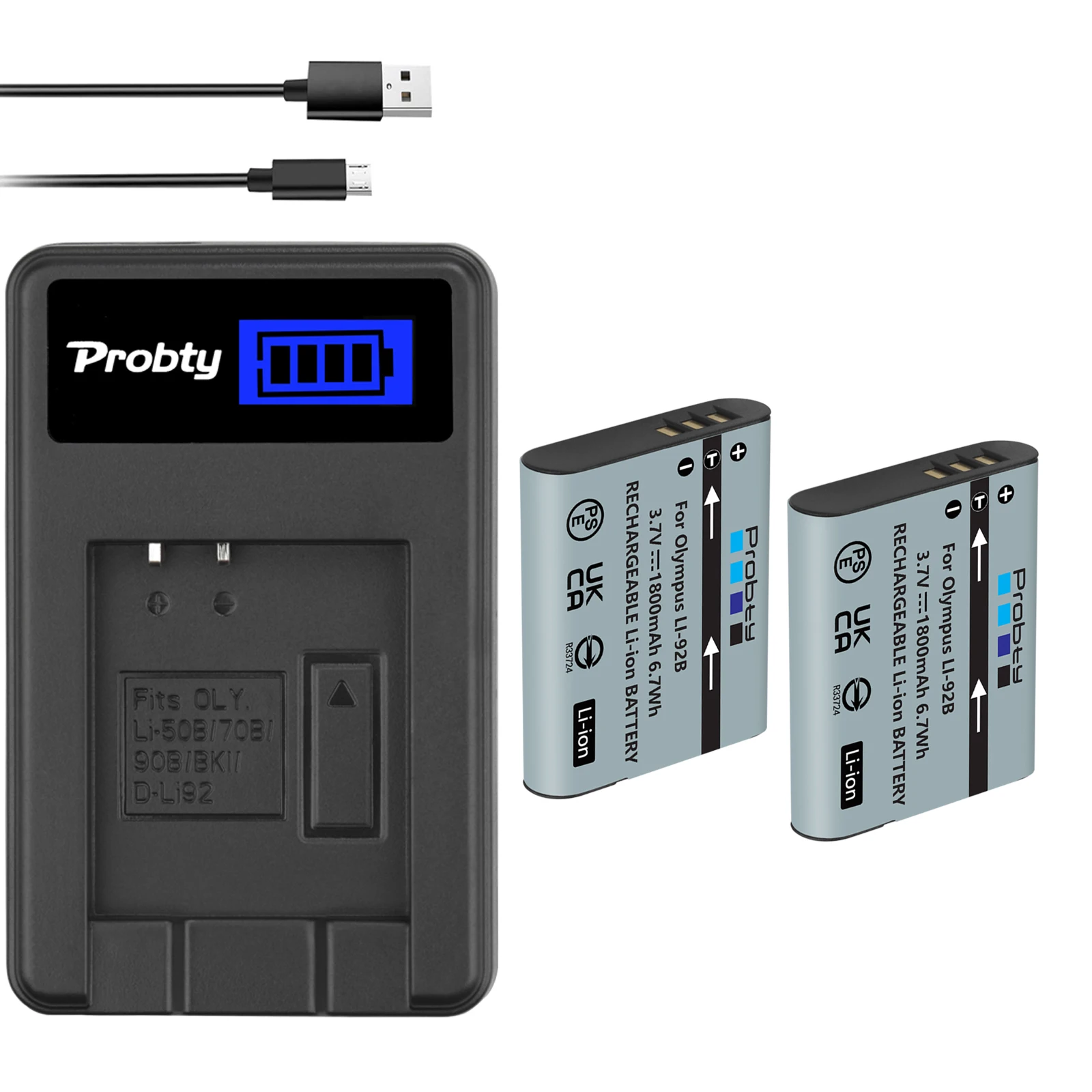 Li-90B Li-92B Batteria Per Olympus Tough Tg-2 Tg-1 Ihs Sh-1 Sh-2 Sh-60 Sh-50 Ihs, Sp-100 Tg-4 Tg-6 Tg-5