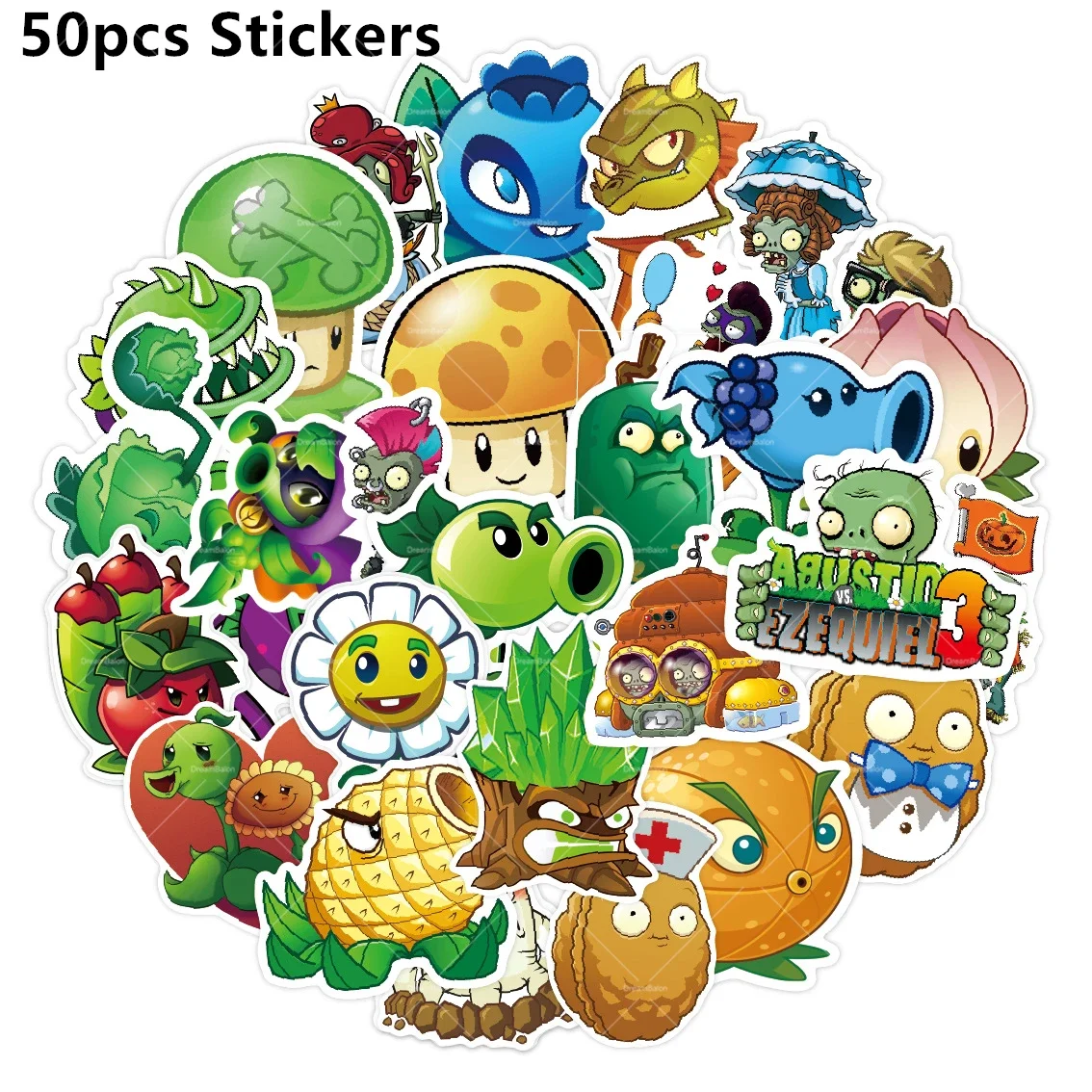Cartoon Game Party Decor Set with Balloons, Banner, and Tableware
