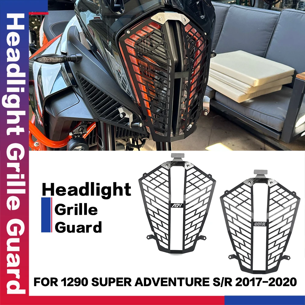 

2023 Motorcycle Aluminium Accessories Headlight Protector cover Grille Guard For 1290 SUPER ADVENTURE S/R 2017 2018-2022