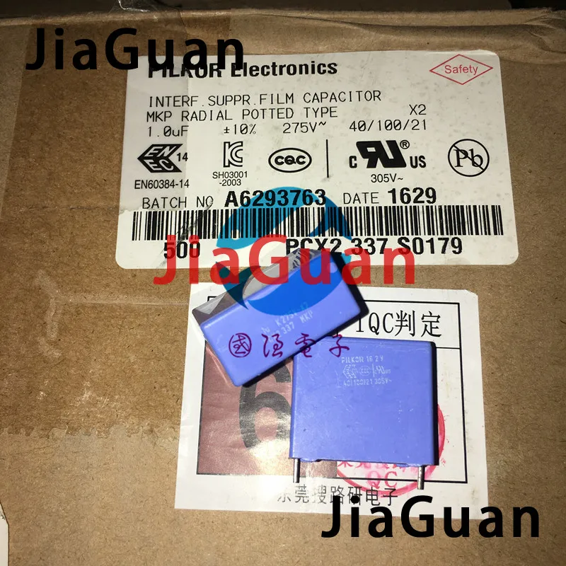 20PCS-NEW-BC-PILKOR-MKP337-PCX2-337-1UF-275V-P22-5MM-blue-Safety-film ...