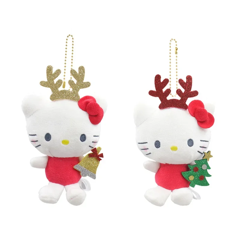 

Sanrio's New Cute and Creative Christmas Deer HelloKitty Pendant Plush Toy Doll Girl Heart Bag Pendant Children's Reward Gift