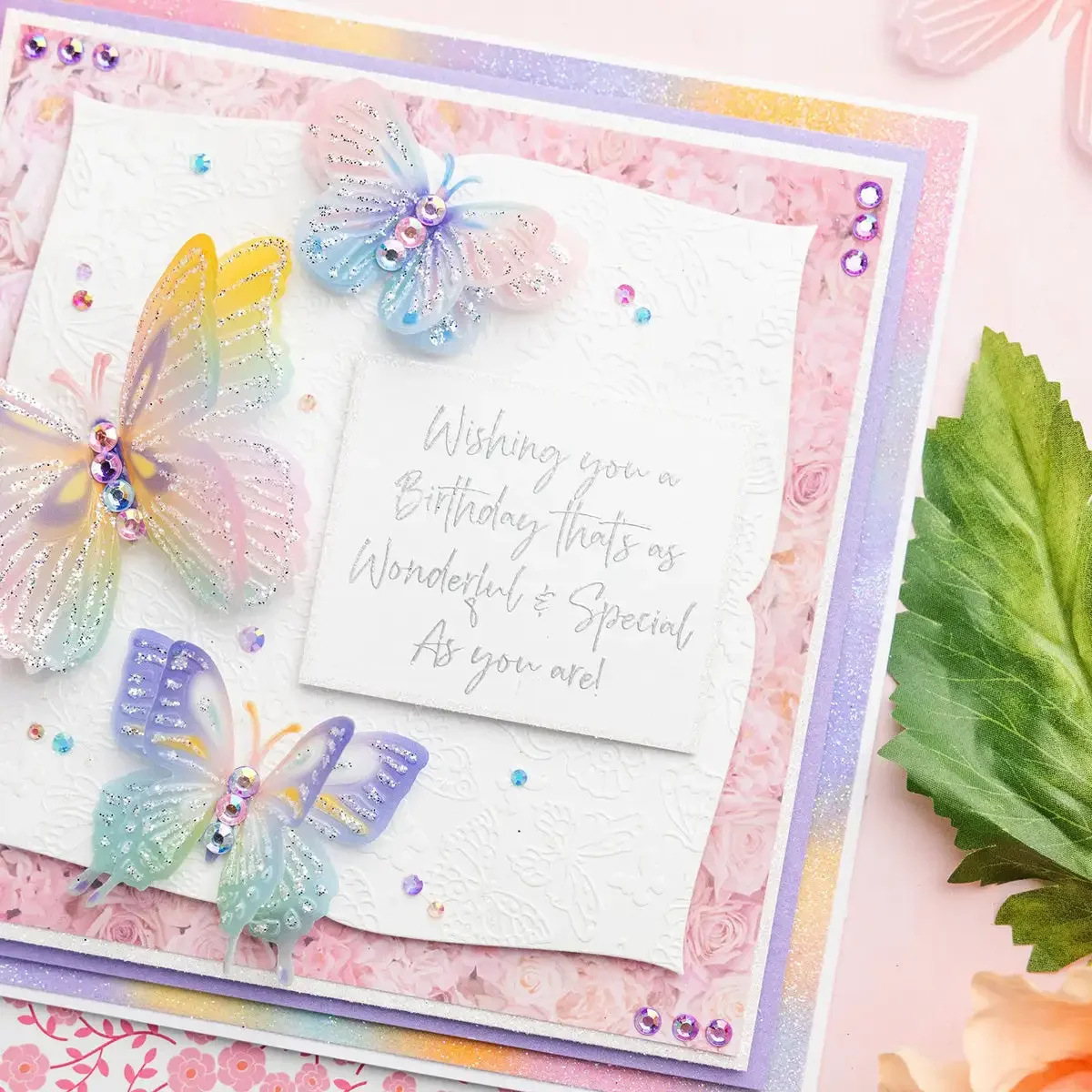 모란 꽃 나비 팬시 사각형 금속 커팅 다이 배경 핫 포일 클리어 스탬프 DIY 카드 만들기 스크랩북 2026