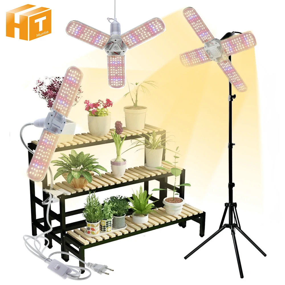 Full Spectrum Floding Plant Growing Light Set 24W 36W 48W SMD2835 For Hydroponics Vegetables Flowering Plants IP65
