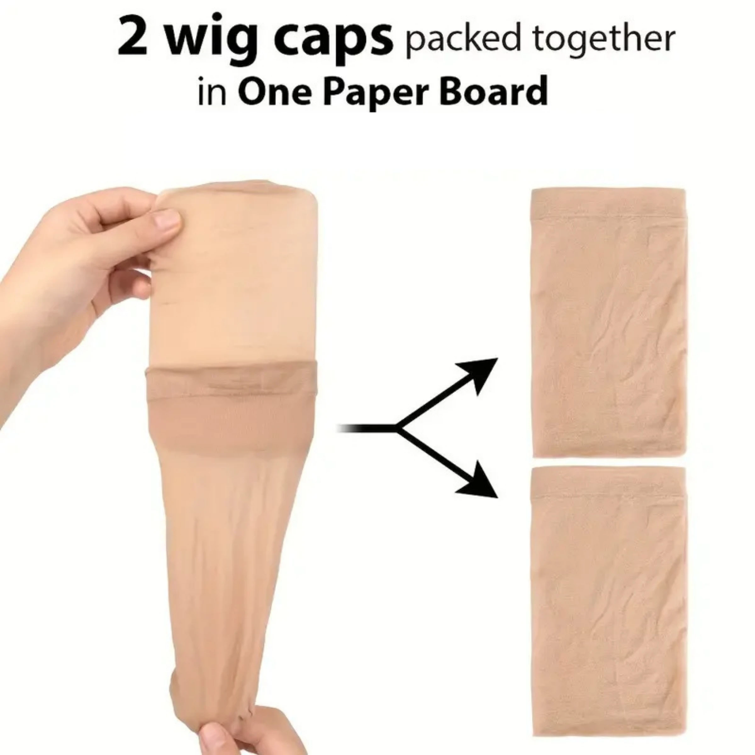 Wig Cap Free Size Nylon Mesh Wig Accessories Net Fashion Stretchable Hair Nets 24Pieces (12 Packs) 2Pcs/Pack Stocking Hair Cap