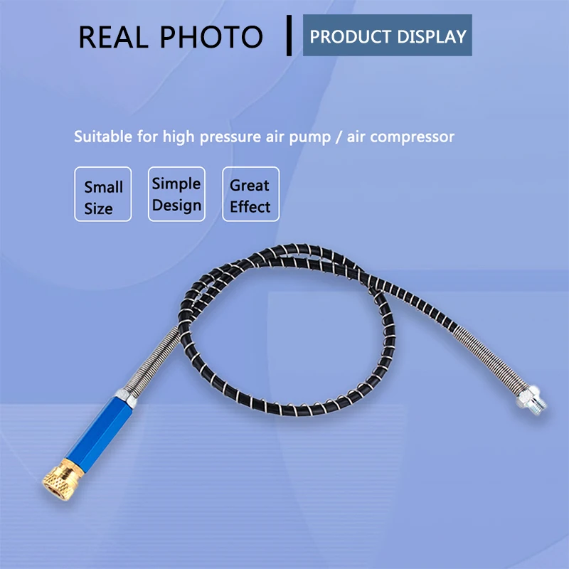 Small High-Pressure Pump Filter with Quick Connect Couplings and Nylon Hose Air Filtering Water-Oil Separator Filtering Element hand pump filter elements nylon hose quick connect fittings air pump parts