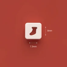  Mini Christmas Style Polymer Clay Cutter Snowman Antlers DIY INS Earring Cutting Die for Earring Jewelry Pendant Making 