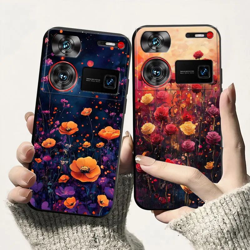 Shockproof Soft Silicone TPU Phone Case with Cat and Dog Design - Back Cover s
