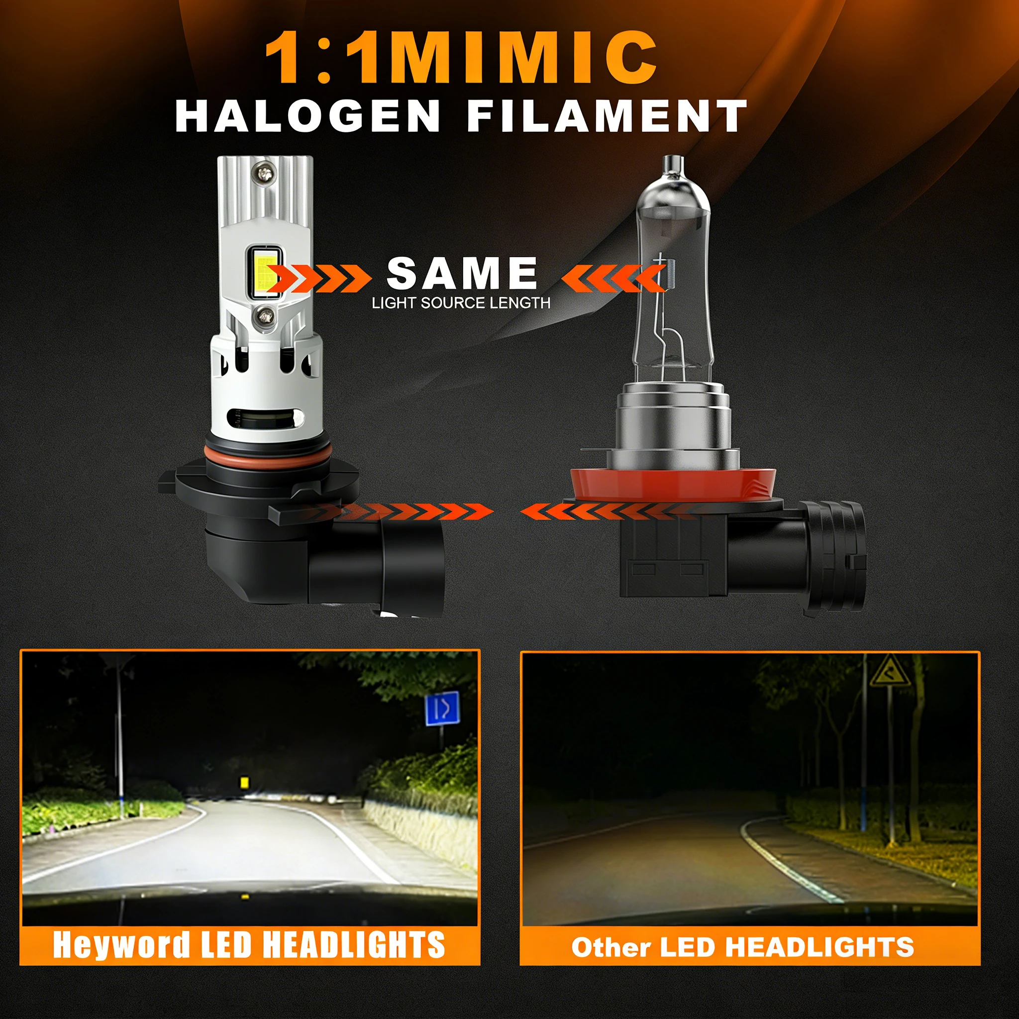 헤이워드 H7 LED 전구 H4 자동차용 헤드라이트 CANBUS 1500W 라이트 6500K 미니 무선 터보 팬 자동차 LED 헤드램프 12V