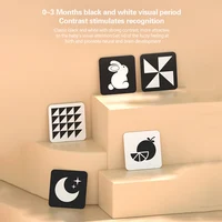 36 Patterns 0-6 Month Baby Flashcards, Newborn Visual Stimulation Cards for Brain Development and Neural Connections 1