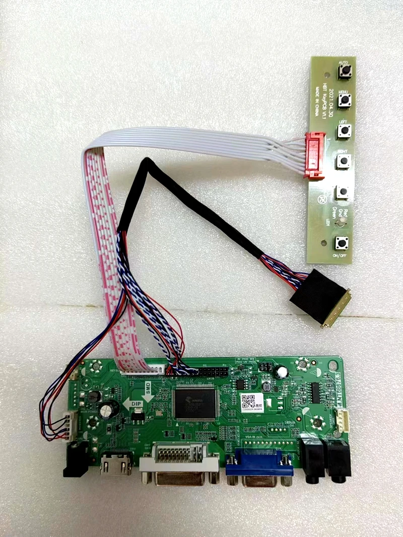 Yqwsyxl-kit de Placa de Controle com Vga Hdmi Mais Dvi Mais Vga Lcd Controle de Tela Led Driver de Placa