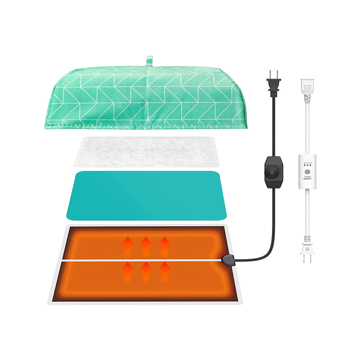 

Resin Heating Mat, Resin Molds Heating Pad, Resin Curing Machine, Epoxy Resin Dryer for Epoxy Molds US Plug