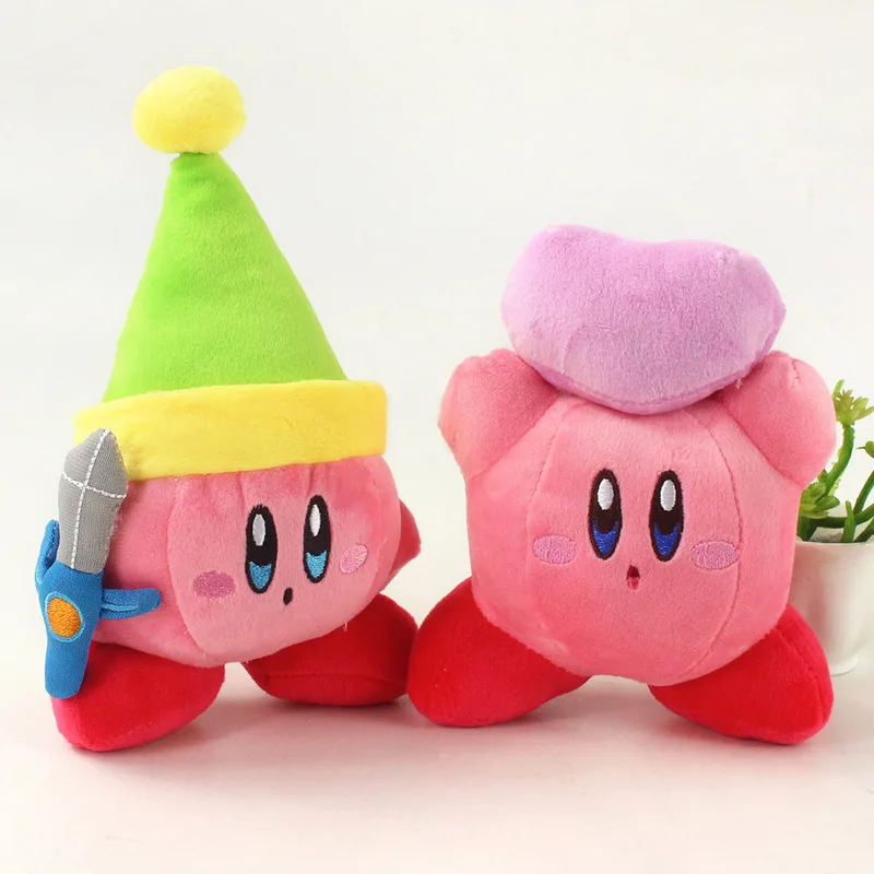 

Kawaii Anime Star Kirby Sword Kirby Stuffed Peluche Plush High Quality Cartoon Toys Great Christmas Birthday Gift For Children