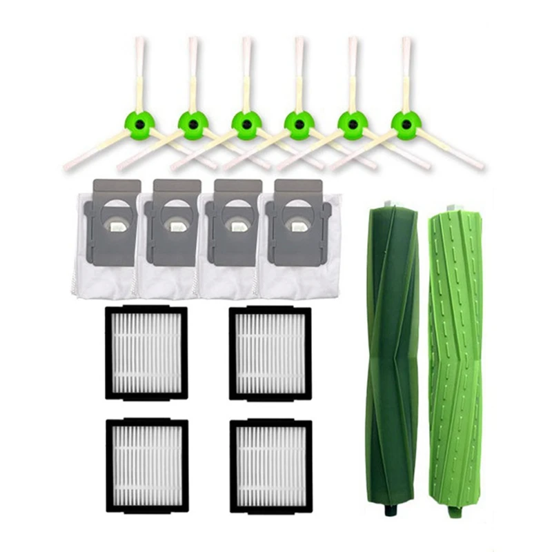 

Roller Brush Hepa Filter Dust Bag Vacuum Cleaner Parts Plastic For Irobot Roombo Combo J7+
