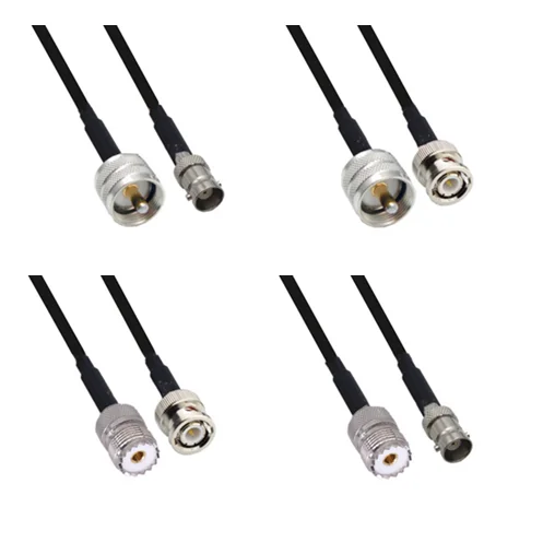

RG58 Cable 50ohm BNC Female & Male to PL259 UHF Male plug & Female jack Connector WiFi Antenna Extension jumper cable