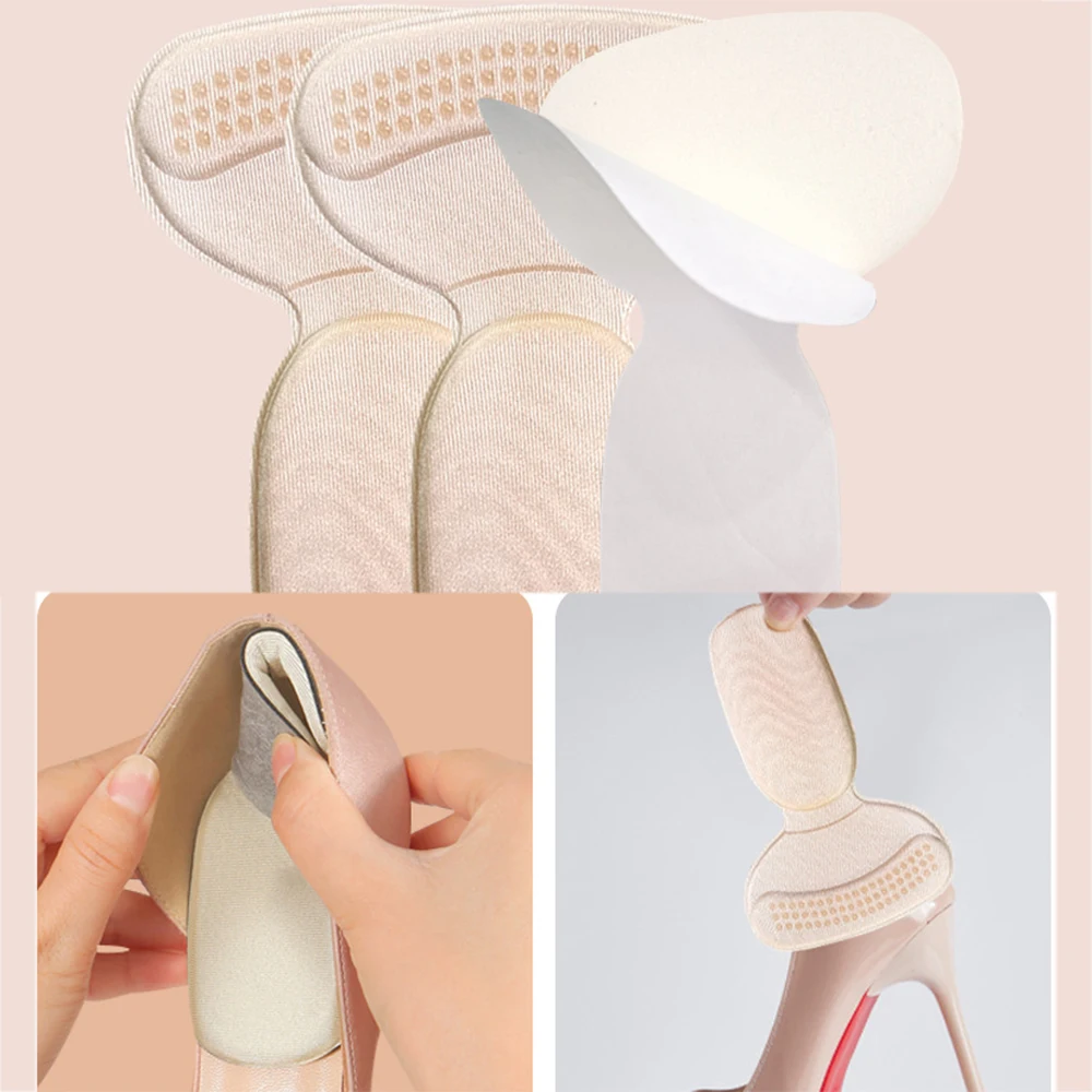 1/2Pair Shoe Heel Post Memory Foam Sticker Insoles Foot Heel Pad