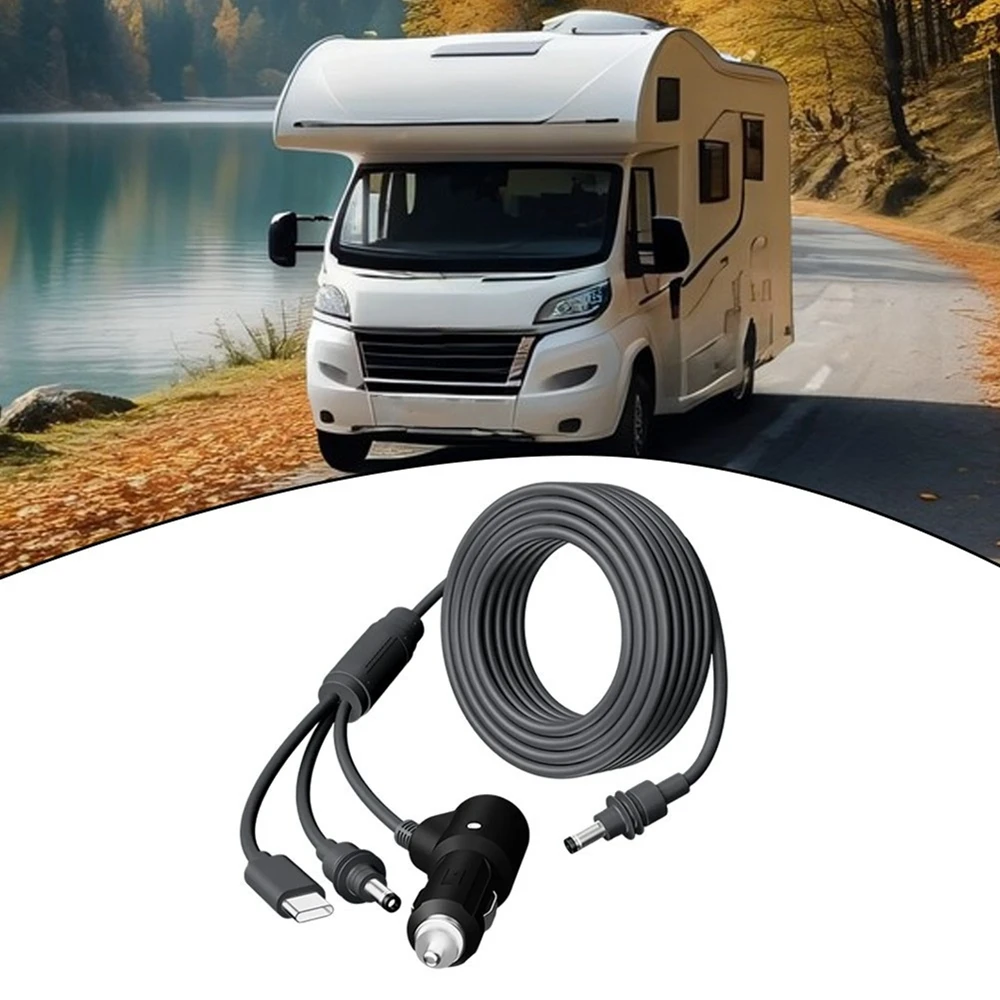 2/3/5M For Starlink Mini 3 in 1 With Switch Type-C/DC Power Cable Cord For Starlink Mini Car Cigarette Lighter Plug and DC Male power cable